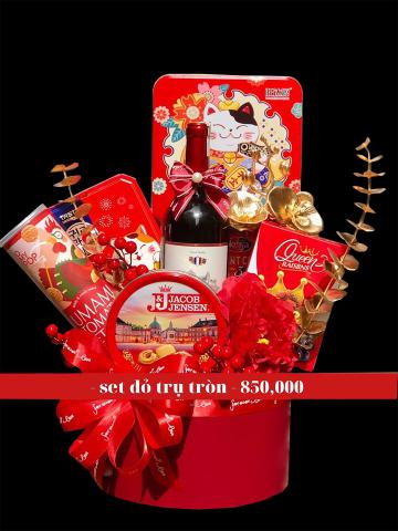 Set Đỏ Trụ Tròn